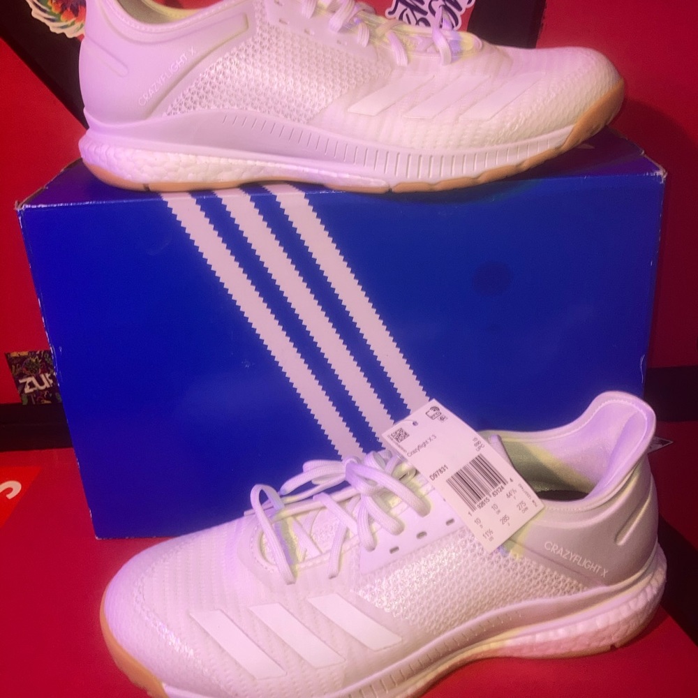 Adidas women’s crazy flight x3 cloud white gum